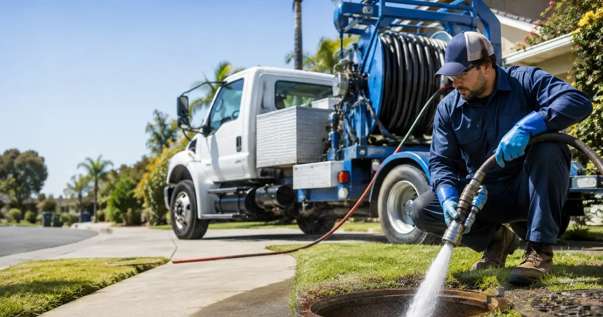 Hydro jet sewer cleaning Ranchita